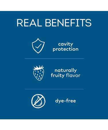 Tom's of Maine Children's Silly Strawberry Natural Fluoride Free Toothpaste Anticavity Fluoride Toothpaste for kids All Natural Fruity Flavor toothpaste Strawberry Toothpaste kids 90 mL 90 ml (Pack of 1) Silly Strawberry Fluoride Free - Buy Online on GoSupps.com