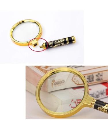 Handheld 10x Magnifier Golden Dragon Handle Large Lens Made in China - Buy Online on GoSupps.com
