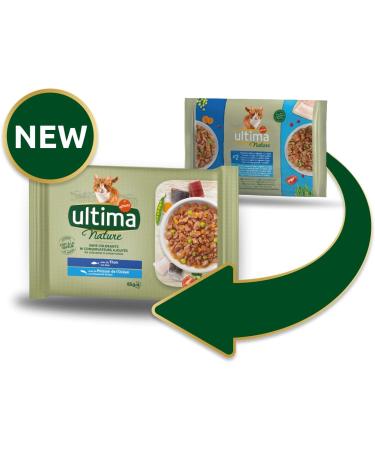 Ultima Nature Wet Cat Food with Tuna & Seafish - 11 Bags of 4x85g (3.74kg) - Premium Nutrition for Your Cat - Buy Online on GoSupps.com