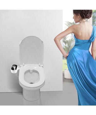 Non Electric Bidet - Dual Nozzle Cold Water Toilet Attachment for Bathroom - EU 3/8 - Buy Online on GoSupps.com