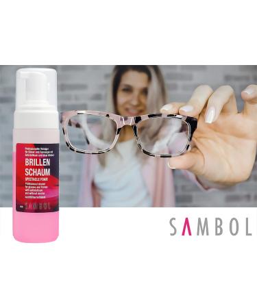 Sambol Alcohol-Free Glasses Cleaner Foam 150ml | Streak-Free & Gentle Cleaning for Glasses Displays & Monitors | 1 Pack - Buy Online on GoSupps.com