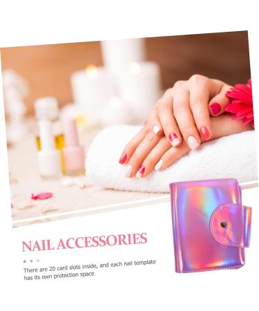 minkissy Nail Plate Pack Nail Stamp Plates Pouch Nail Art Pouch Nail Art Stamp Holder Nail Art Accessories Nail Plates Case Nail Art Plate Bags Nail Art Stamp Bag Shell Pu Printing 17x14cm Pink - Buy Online on GoSupps.com