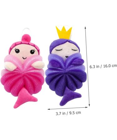 FRCOLOR 8 Pcs Bath Balls - Shower Luffa Body Scrubber & Mesh Pouf for Kids & Adults - Buy Online on GoSupps.com