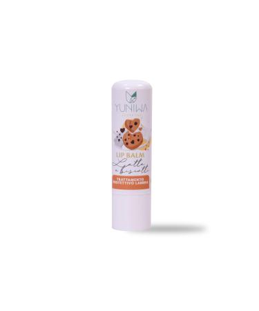 Yuniwa Protective Lip Balm - Milk and Biscuits - Protection and Nourishing - With Natural Oils and Butters - Safe Food Flavoring - Moisturizes without Grease - 5 ml