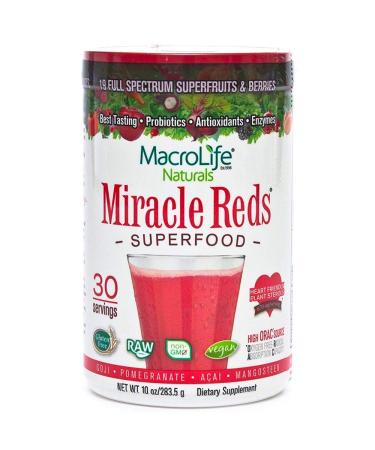 Macrolife Naturals Miracle Reds Superfood Goji-Pomegranate-Acai-Mangosteen 10 oz (283.5 g)