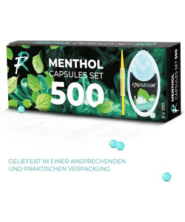 Flavoroom Aroma Click - 500 Premium Menthol Balls | Intense Flavor in Practical Box | Easy DIY Menthol Filter Experience - Buy Online on GoSupps.com