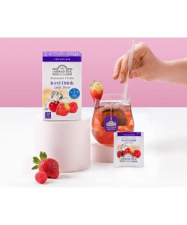 Ahmad Tea Summer Fruits Cold Brew Infusion Tea - 20 Teabag Sachets - Buy Online on GoSupps.com