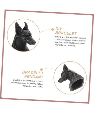 Ancient Egyptian Anubis Pendant Keychain DIY Bracelet Pendant (black Version) 1pc Car Decor Jewelry 2.5X1.5X0.6CM As Shown1 - Buy Online on GoSupps.com