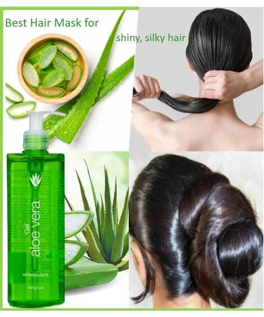 Aloe Vera Gel 390ml with Chamomile Extract | Hydrating Skin & Hair Care | Sunburn Irritation Relief Conditioner Aftershave - Buy Online on GoSupps.com