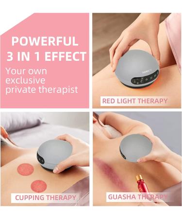 Becommend 3 in 1 Cupping Set with Infrared Heat | Cellulite Massager & Back Massager | Gua Sha Massage Tool | Vacuum Therapy Machine - Handheld Scraping Tools - Buy Online on GoSupps.com