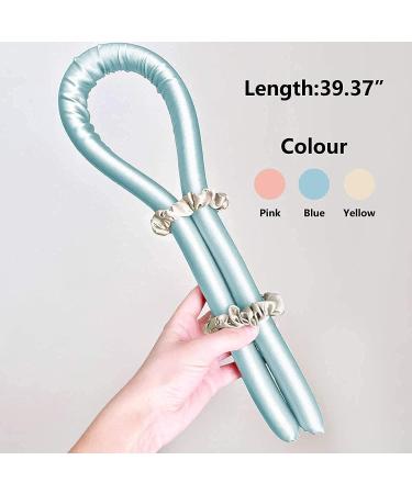 Heatless Curlers Headband Heatless Curls No Heat Wave Hair Curlers Styling Tools for Long Medium Hair Hair Curlers Make Hair Soft And Shiny(Blue) - Buy Online on GoSupps.com