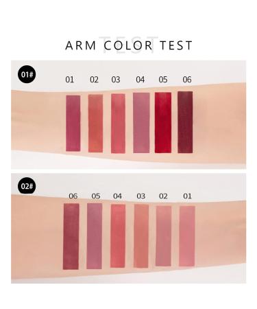 Shop 6-Piece Waterproof Matte Lip Gloss Set - Non-Stick Liquid Lipstick for Women | Perfect Gift! - Buy Online on GoSupps.com