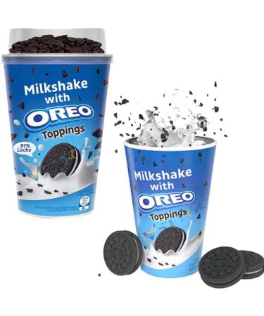 2 x Oreo Milkshake with Small Crushed Oreo Cookie Pieces Toppings 200ml - Buy Online on GoSupps.com