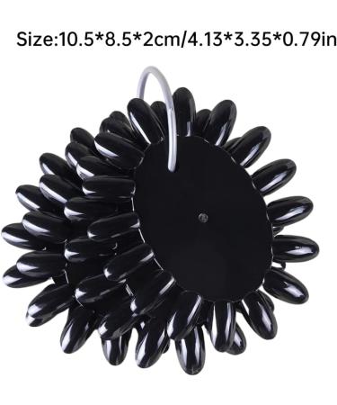 False Nail Swatches Nail Polish Color Display Wheels Palette Manicure Tool Black Brushes beautymisc - Buy Online on GoSupps.com