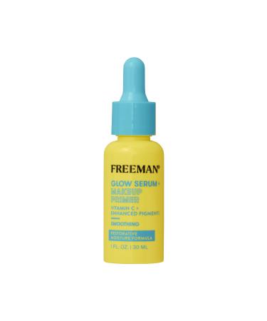 Freeman Restorative Glow Booster Serum + Makeup Primer Lightweight Moisturizing Facial Serum Long Lasting Makeup Infused With Vitamin C Brightens & Plumps Skin 1.0 fl.oz./ 50 mL Bottle