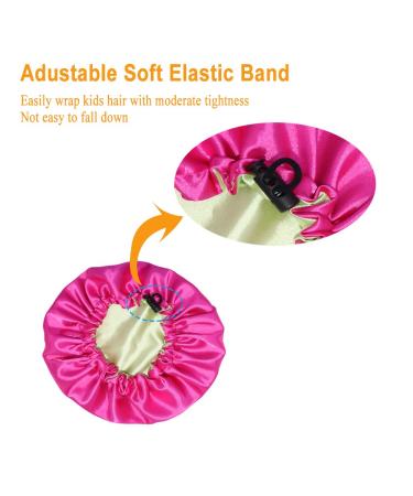 Adjustable Kids Satin Bonnet | Reversible & Breathable | Red Pink | 0-36 Months - Buy Online on GoSupps.com