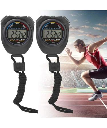 Buy 2-Pack Multifunctional Digital Stopwatch Timer with LCD & Compass - Ideal for Running & Sports Training | International Shipping Available - Buy Online on GoSupps.com