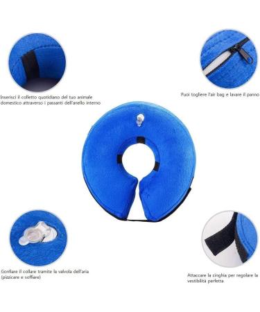 Ducomi Inflatable Dog & Cat Hinges | XS Blue - Enhance Animal Comfort & Mobility | Prevent Scratches & Bites - Buy Online on GoSupps.com