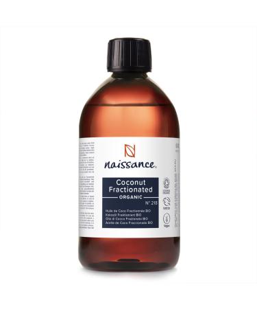 Naissance fractionated coconut oil organic (No. 218) - 450ml - organic certified fractionated liquid coconut oil for skin cosmetics essential oils 450 ml (1 Pack) - Buy Online on GoSupps.com