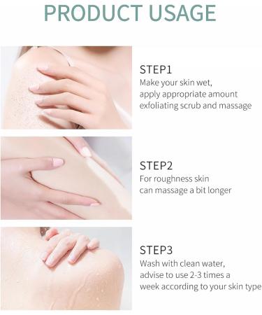 Vitamin C Body Scrub - Exfoliating Body Scrub - Vitamin C Body Exfoliator - Remove Dullness Gooseflesh Smooth Tender - Moisture Hydrating Restore Elasticity - Cleansing Pore Fade Pigmentation Radiance - Buy Online on GoSupps.com