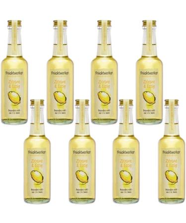 Fruchtwerker Fruit worker Lemon & vinegar With real fruit juice 8 x 250ml glass bottle