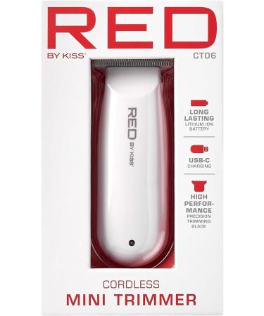 Red by Kiss Hair Clipper Mini Cordless Hair Trimmer Long Lasting Hair Cutting Kit USB-C Rechargeable Haircut Beard Trimming Clippers for Men Women Kids Portable Grooming Kit (White) - Buy Online on GoSupps.com