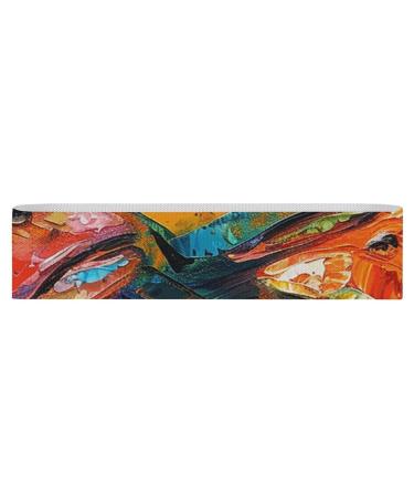 Resistance Bands Exercise Bands Vibrant Fish Painting Printed Elastic Band Leg Bands Resistance Fitness Bands Fabric Resistance Bands