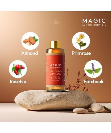 Kumosaga Besque Magic Body Oil 100ml Skin Firming Rejuvenating Tightens Plumps Firms and Hydrates Skin Arms Chest Thighs and Tums Body Oils for Women3pcs - Buy Online on GoSupps.com