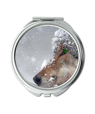 YENDOSTEEN Mirror Compact Mirror animal carnivorous cold pocket mirror portable mirror