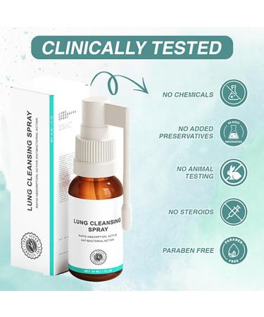 Lung Cleansing Spray - Natural Detox for Healthy Breathing | International Shipping Available - Buy Online on GoSupps.com