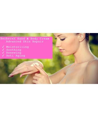 BerbereX Hand & Body Cream - Advanced Skin Repair for Dry, Cracked Skin - Moisturizing, Soothing, and Renewing Formula - Anti-Aging Treatment for Sun Burn, Eczema, Psoriasis - 4 oz - Buy Online on GoSupps.com