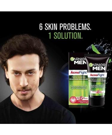 Garnier Men Acno Fight Pimple Clearing Whitening Cream Helps Fight 6 Skin Problems 45 Gram - Buy Online on GoSupps.com