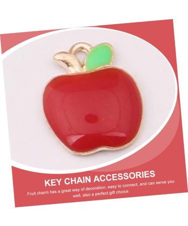 TEHAUX 150 Pcs Fruit Drop Oil Pendant Pineapple Earrings Food Charms Key Chain Accessories Cute Bracelet - Buy Online on GoSupps.com