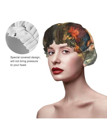 Musical Man Guitar Player Printed Shower Cap - Waterproof, Fits All Head Sizes and Hair Textures for Women - Buy Online on GoSupps.com