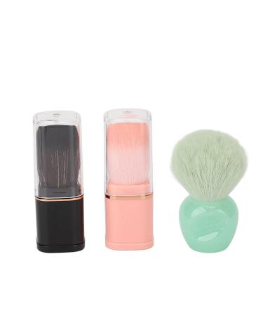 Retractable Makeup Brush Set Loose Powder Blush Brush Accurate Coloring Strong Powder Graspin Apply Loose Powder Lightweight and Portable for Home and Travel