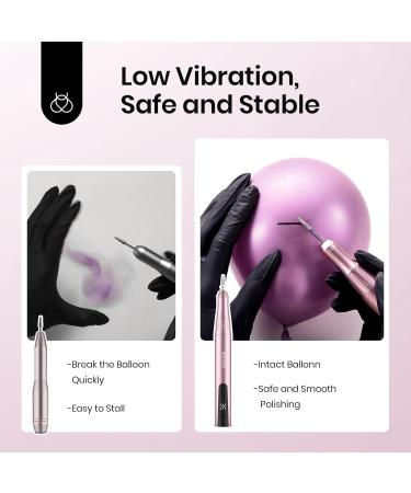 Beetles Cordless Electric Nail Drill - 20 Speeds Long Battery Life | Professional Manicure & Pedicure Tool in Rose Gold - Buy Online on GoSupps.com