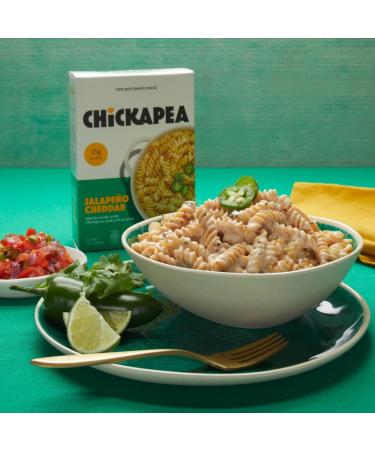 Chickapea One Pot Chickpea Pasta - White Cheddar with Jalapeno - 198g (Pack of 6) White Cheddar Jalapeno 198 g (Pack of 6) - Buy Online on GoSupps.com