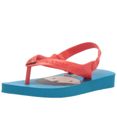 Havaianas Unisex Babies Heroes Walking Sandals 8C Turquoise Strawberry