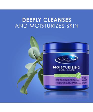 Noxzema Classic Clean Original Deep Cleansing Cream 12 Oz (Pack of 4) - With Eucalyptus Extract and Soybean Oil for Soft, Smooth, and Moisturized Skin - Buy Online on GoSupps.com