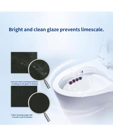 Soft Scrub Toilet Fresheners - Hanging Automatic Toilet Cleaning Ball with 4 Scents Soft Scrub Toilet Fresheners with Rose Jasmine Pine Lemon Scents Nicything - Buy Online on GoSupps.com