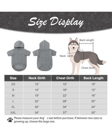 Soft and Warm Dog Hoodie Sweater for Cold Weather - Grey, XX-Large - Buy Online on GoSupps.com