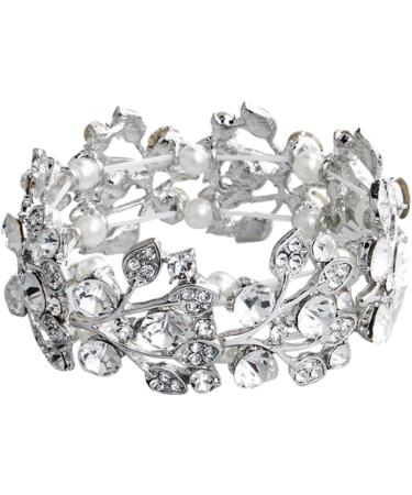 Shop Gatuida 3st Anniversary Bracelet for Women | Jubilee Gift with Strasssteine | Silver Arm Band Jewelry - 2 Pcs - Buy Online on GoSupps.com