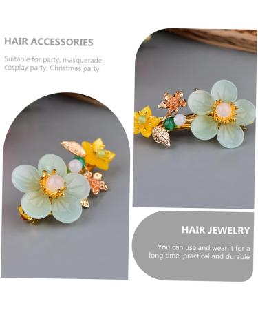 FRCOLOR Hairpin Women Hair Barrettes Vintage Metal Hair Barrettes Spring Flower Hair Barrettes Vintage Spring Hair Clips Tiaras for Girls Flower Hair Clip Wedding Accessories Miss Etc. - Buy Online on GoSupps.com