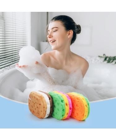 3 Pack Exfoliating Bath Sponges for Women, Men, Teenagers - Shower Body Sponge Set - Spa Quality - 3 Colors - Buy Online on GoSupps.com