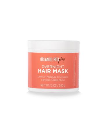 ORLANDO PITA PLAY Overnight Hair Mask  Hydrates & Replenishes Hair with Intense Moisture & Shine  Promotes Visually Soft  Smooth  & Silky Tresses After Just One Use  12 Oz. 12 Ounce (Pack of 1)