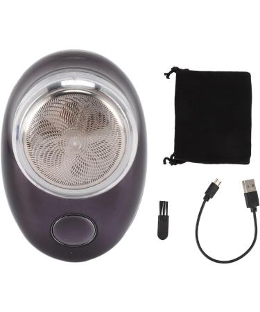 Handheld Beard Trimmer Electric Beard Trimmer Smoothing Cut USB Rechargeable Stainless Steel (Electroplated Black) - Buy Online on GoSupps.com