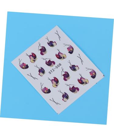 BIUDECO Tastynails 1 Sheet Skz Stickers Applique Nail Sticker Nail Art Decals Nail Art Sticker Women Nail Art Sticker Nail Decals The Flowers Nail Decal Women Flower Stickers - Buy Online on GoSupps.com