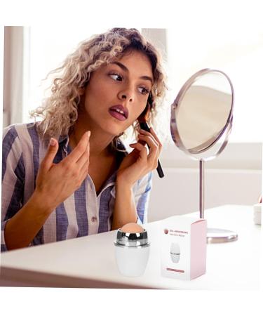 Housoutil 1pc Facial Oil Absorbing Ball Face Massager Oil- Absorbing Volcanic Face Roller Natural White 1 count (Pack of 1) - Buy Online on GoSupps.com