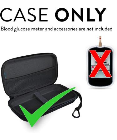 TUDIA EVA Diabetic Supplies Organizer Travel Case - Portable Glucose Monitor Insulin Pen Holder - Test Strips Pill Case - (Case Only, Supplies Not Included) - Buy Online on GoSupps.com