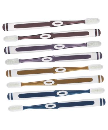 Sewoart 8 pieces nano toothbrush wear -resistant toothbrushes for adult medium toothbrushes for adults medium -sized toothbrushes medium toothbrushes for